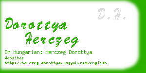 dorottya herczeg business card